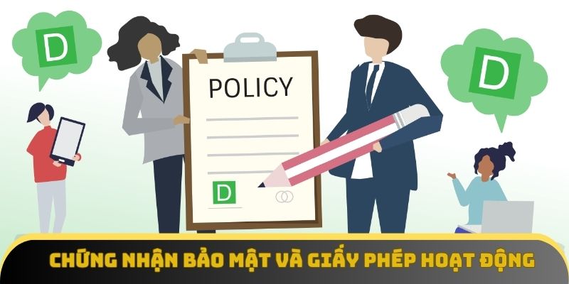 Chứng nhận bảo mật và giấy phép hoạt động