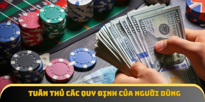 Tuân thủ các quy định của người dùng trên nền tảng cá cược