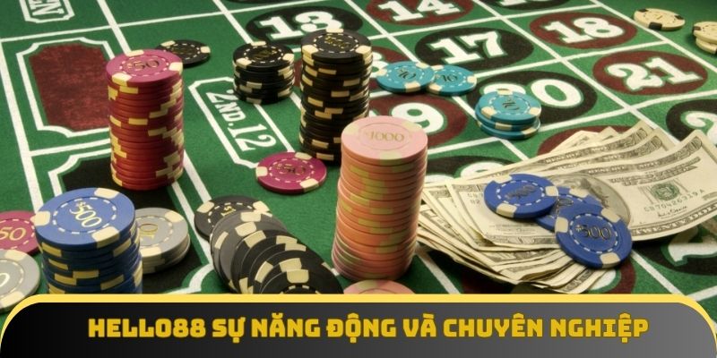 Hello88 thể hiện sự năng động và chuyên nghiệp