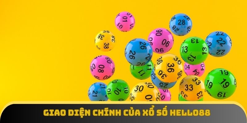Giao diện chính của Xổ số Hello88, đảm bảo trải nghiệm đa dạng